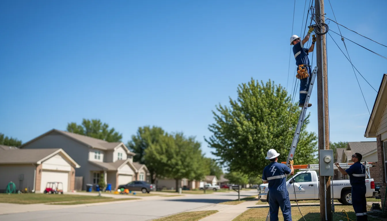 Residential electrician providing installation services in Mendon, UT
